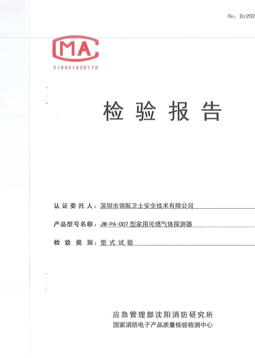 一氧化碳检测报告